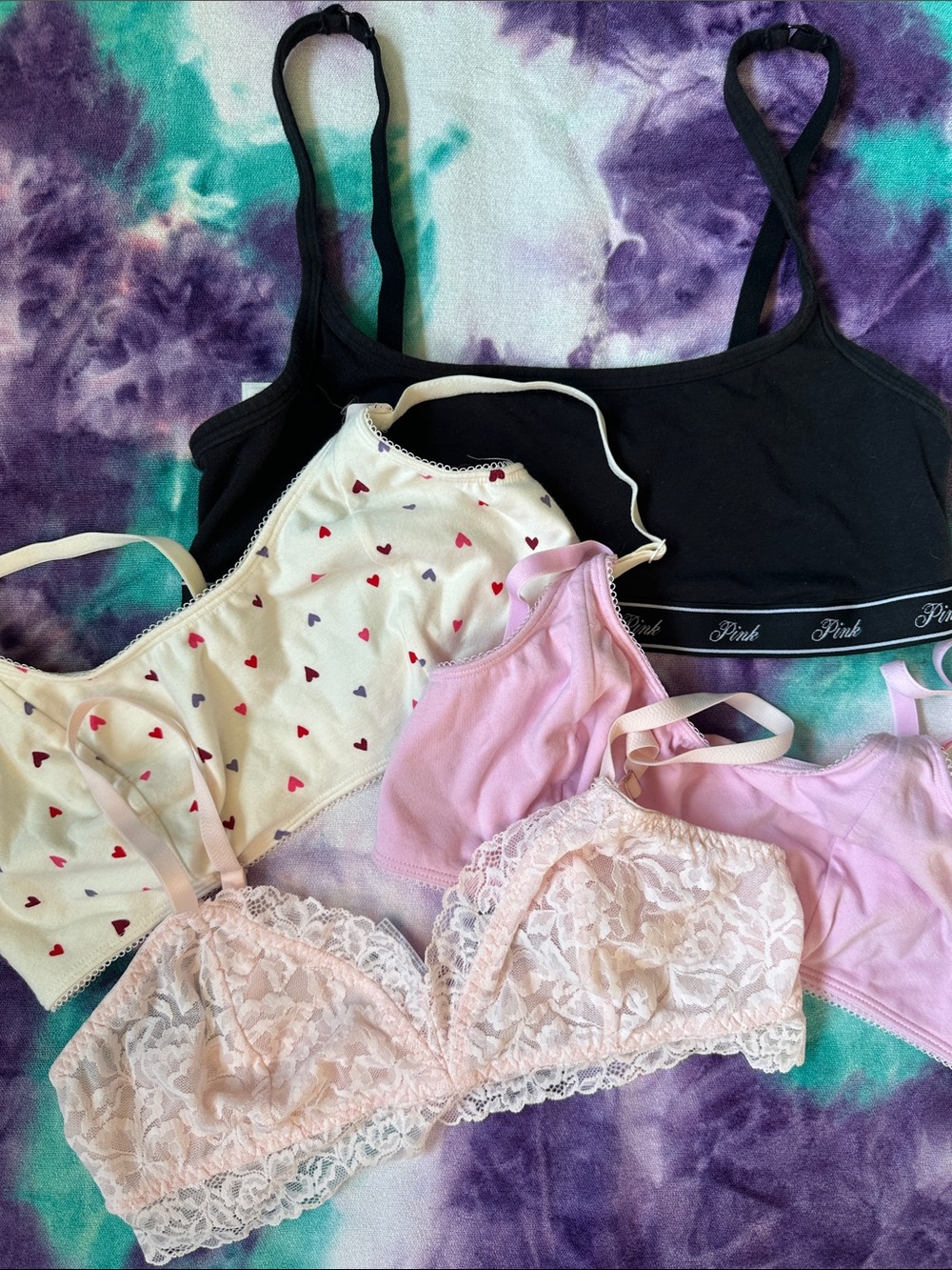 La SENZA Black & Pink Mixed Bralette Lot